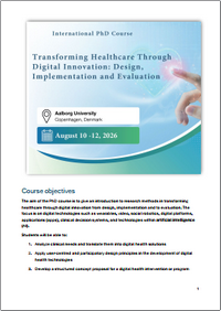 TTRN 2026 PhD Course Flyer